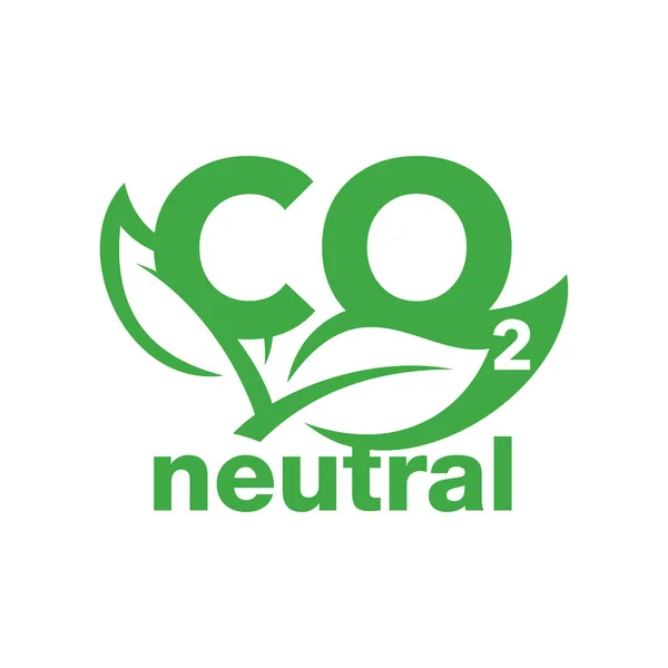 CO2-neutraal stempel - koolstofvrij — Stockvector