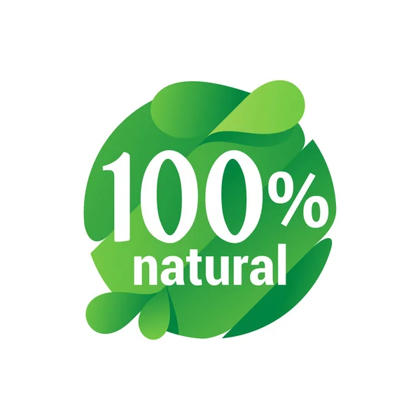 100% carimbo natural — Vetor de Stock