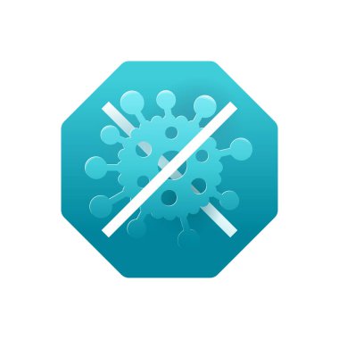 Antibakteriyel koruma altıgen damgası