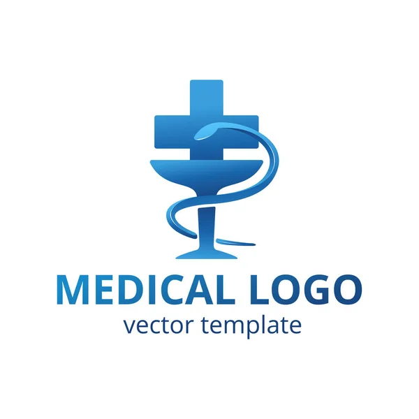 Medisch abstract logo voor apotheek, ziekenhuis — Stockvector