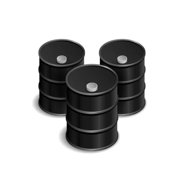Ikone der Ölförderung - Barrel Öl — Stockvektor
