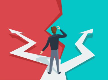 Önemli seçimden önce adam kavşakta.