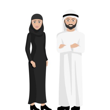 Bir çift Arap (erkek ve kadın))