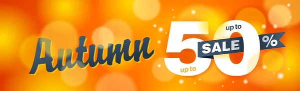 WebAutumn sale up 50 off banner — 스톡 벡터