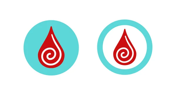 Icono de coagulación de la sangre - cambios en la sangre — Vector de stock