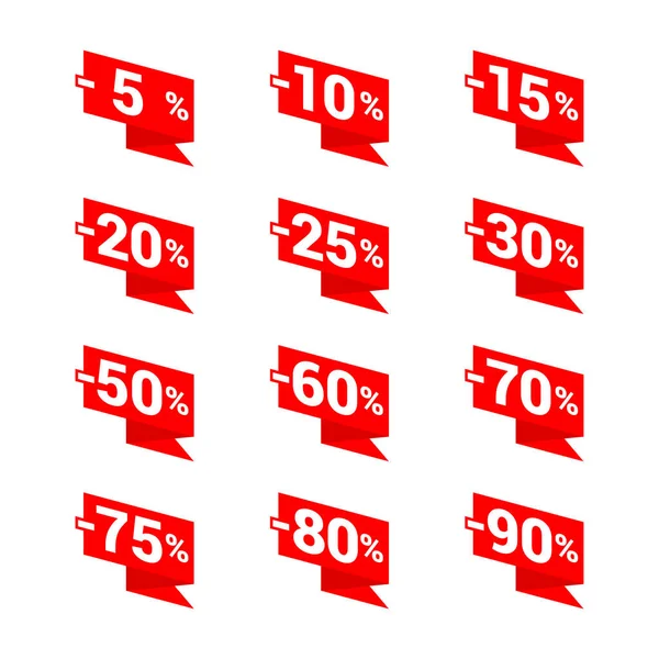 Vector tags voor de verkoop in lint decoratie — Stockvector