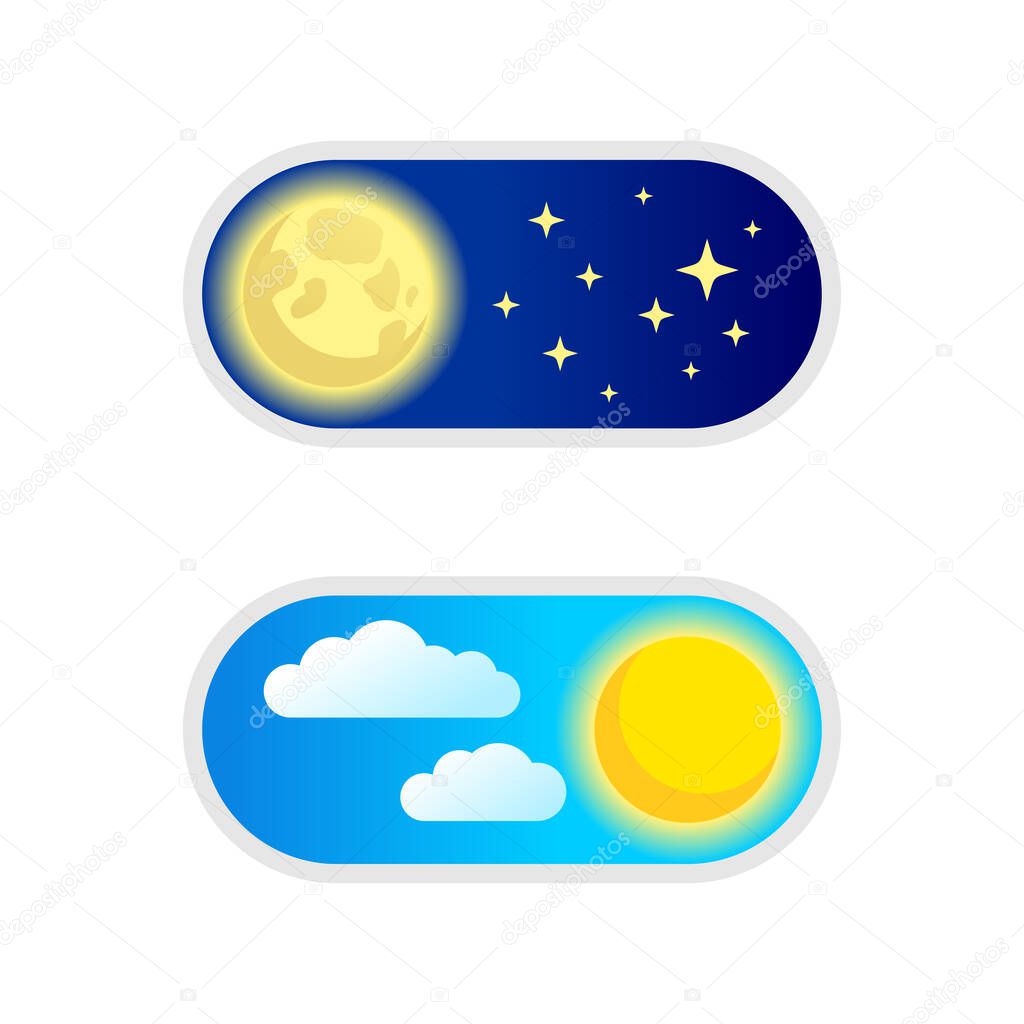 Day and night switcher - web button
