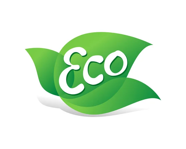 Eco creatief teken voor 100 natuurlijke producten — Stockvector