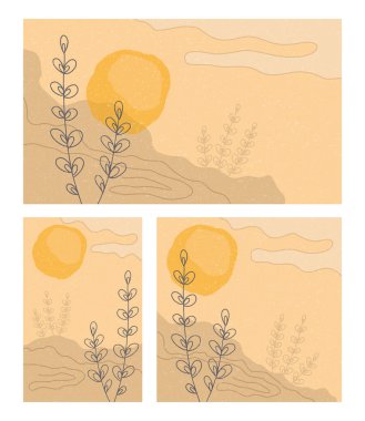 Soyut bir şekilde yaz ya da sonbahar güneşli çayır