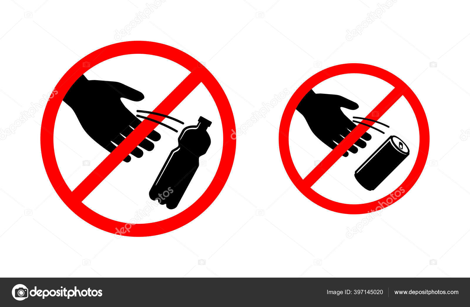 Do Not Litter Crossed Throwing Bottle Or Can Stock Vector By do-not-litter-crossed-throwing-bottle-or-can-stock-vector-by