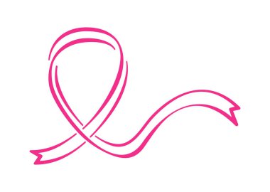 Göğüs kanseri sembolü - pembe kurdele