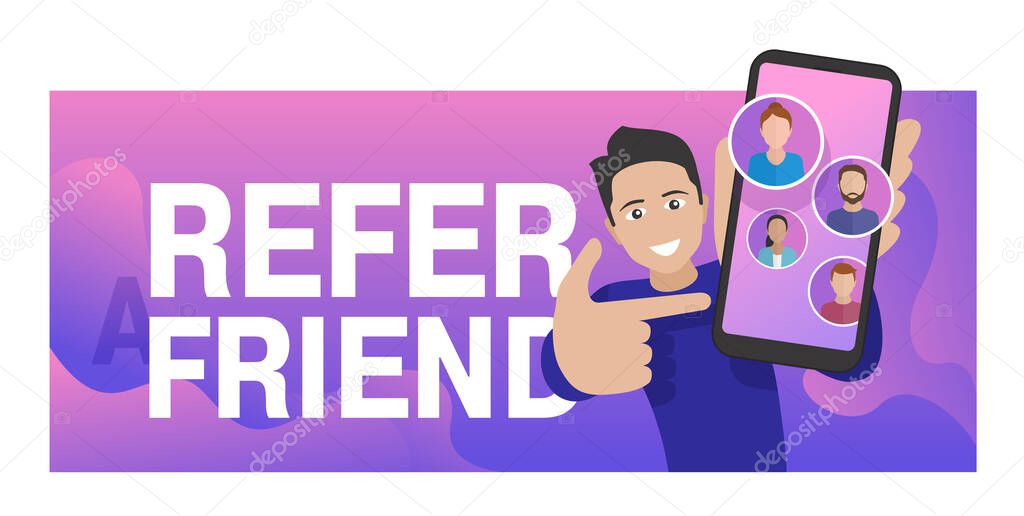 Refer a friend - referral program creative banner