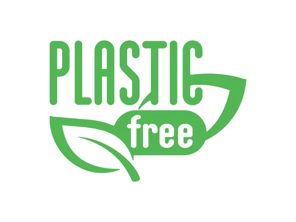 Πλαστικό ελεύθερο έμβλημα — Διανυσματικό Αρχείο