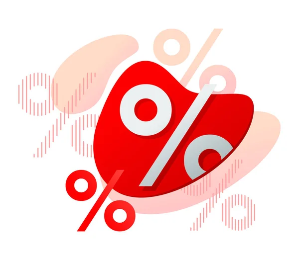 Abstraktes Prozentmuster - Symbole in Prozent — Stockvektor