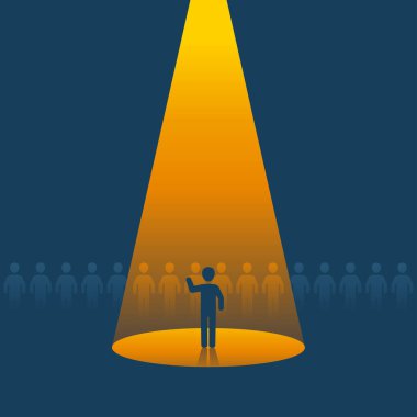 İnsanlar spot ışıklarıyla kürek çekiyorlar.