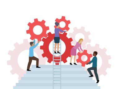 Destek yönetimi kavramsal illüstrasyonu