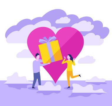 Tatlım hediye verme konsepti