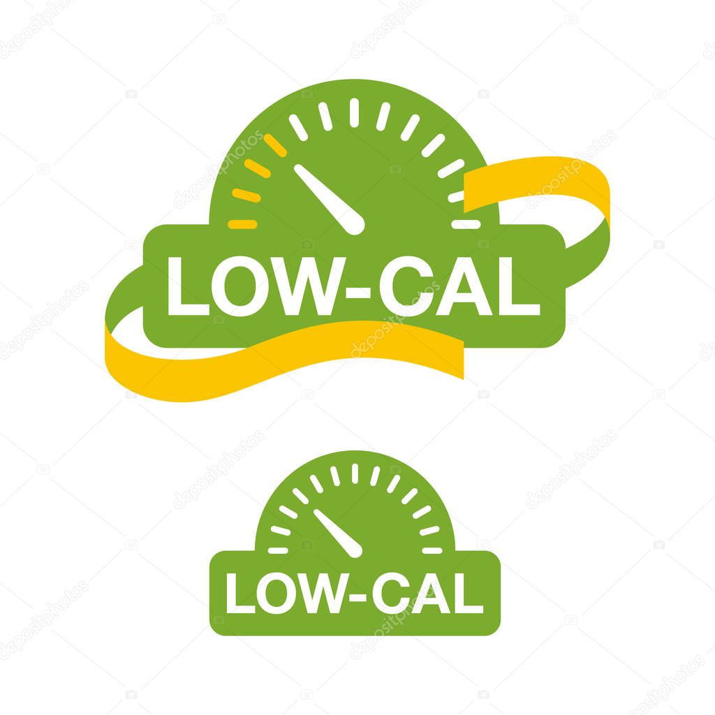 Low Cal icon - measuring tape and weight scales