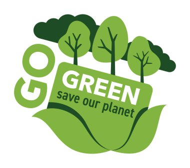 Yeşil slogan, motivasyon alıntısı 15 derece döndürülmüş şekil ve kalın minimalizm tarzı