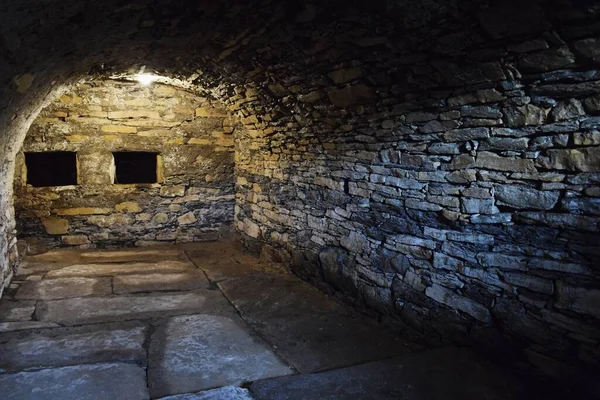 Effrayante Cave Souterraine Vieux Château — Photo