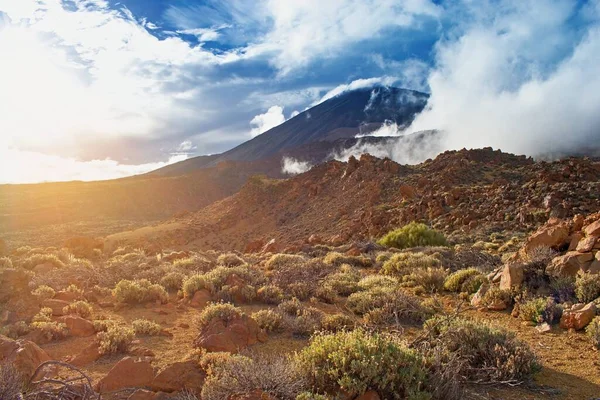 Vulkan Pico Del Teide Nationalpark Teneriffa Kanarieöarna Spanien — Stockfoto