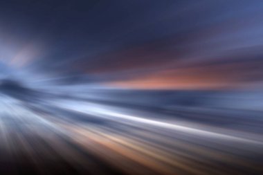 Soyut mavi bulanık arkaplan, gradyan odaklanmış renkler