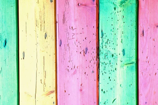 Wooden Board Pastel Colors Background — Stock Photo, Image