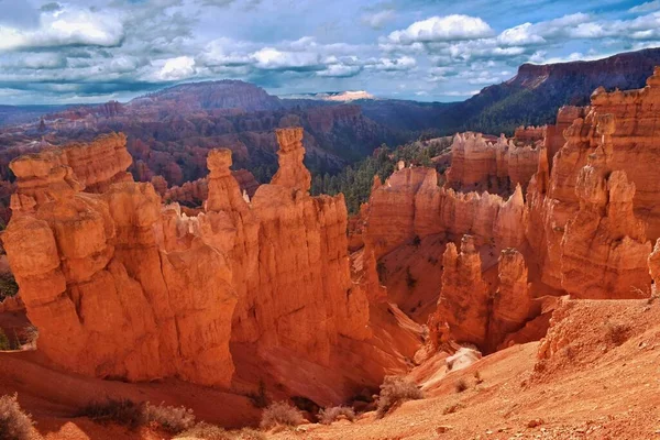 Paisagem Rochosa Parque Nacional Bryce Utah Eua — Fotografia de Stock