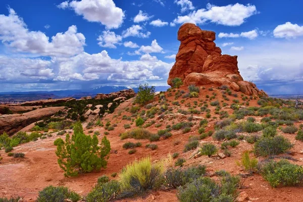 Paisagem Vermelha Deserto Utah Eua — Fotografia de Stock