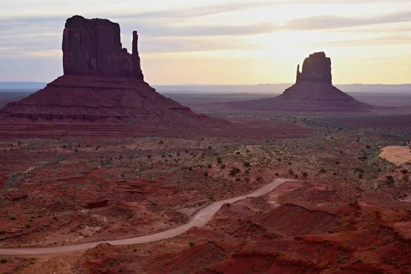 Nascer Sol Monument Valley Paisagem Deserto Eua — Fotografia de Stock