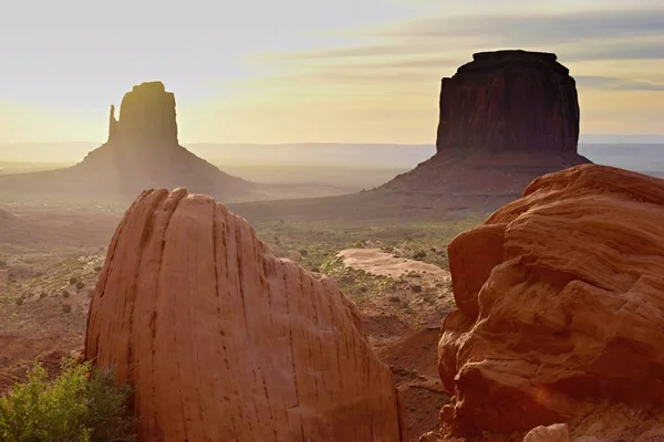 Nascer Sol Monument Valley Paisagem Deserto Eua — Fotografia de Stock