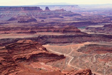 Ölü at noktası, kayalık arazi, Utah ABD