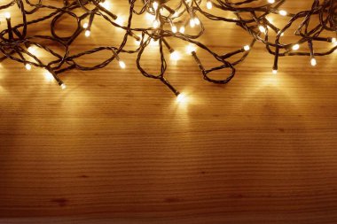 Arka plan olarak Noel ışığı