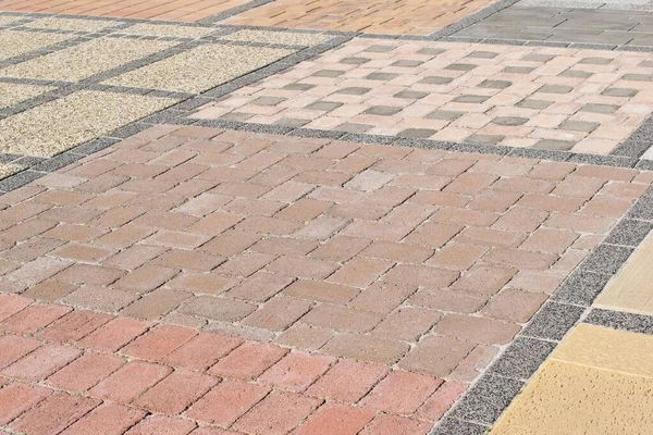 Diferentes Amostras Azulejos Exteriores Armazém Loja Com Material Construção — Fotografia de Stock