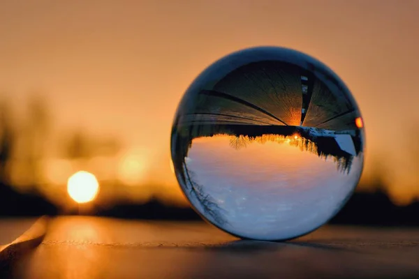 Mercek merceği yaratıcı fotoğraf, manzara yansıması