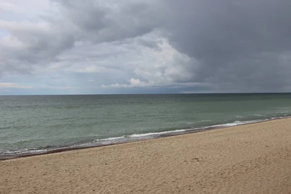 Изменение Погоды Над Морем Летний День Балтийское Море — стоковое фото