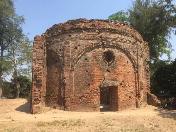 Ruínas Antiga Igreja Portuguesa Syriam Myanmar Construção Imaculada Conceição Igreja — Fotografia de Stock