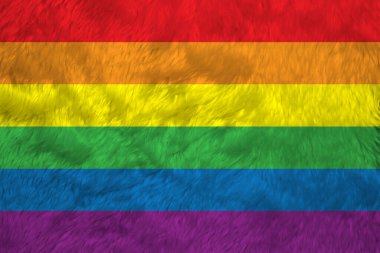 LGBTQ + 'nın havlu desenli bayrağı, LGBTQ + bayrak kırışıklığı. lgbtq topluluğu kavramı.