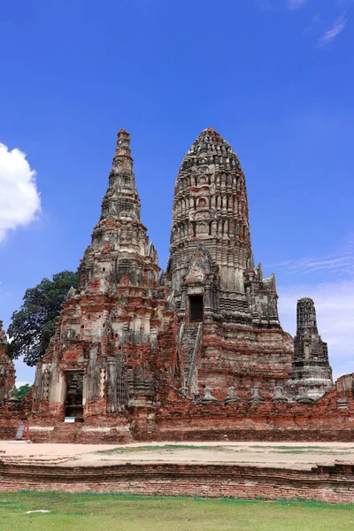 Die Ruinen Des Chaiwatthanaram Tempels Thailand War Ein Königlicher Tempelkomplex — Stockfoto