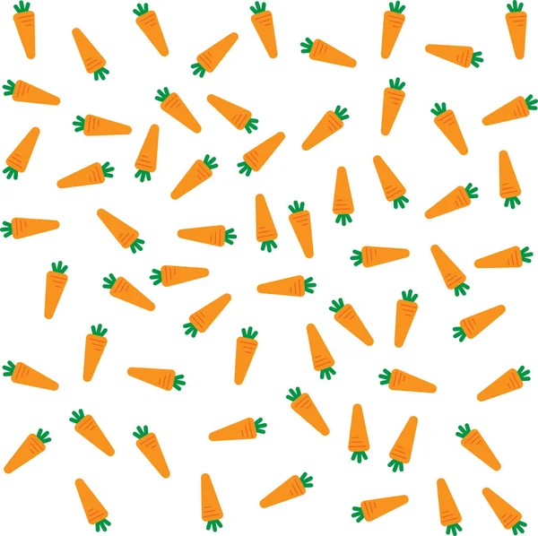 Pattern of many carrot on white background. concept of vegetable or food.