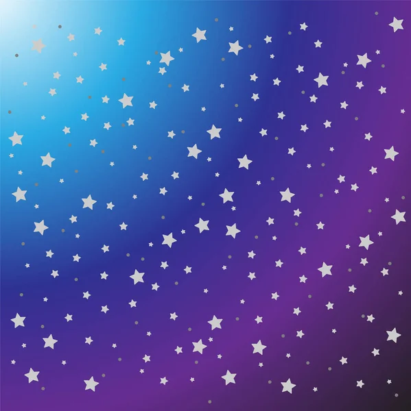 Modèle Étoile Blanche Sur Fond Gardien Couleur Violette Bleue Blanche — Image vectorielle