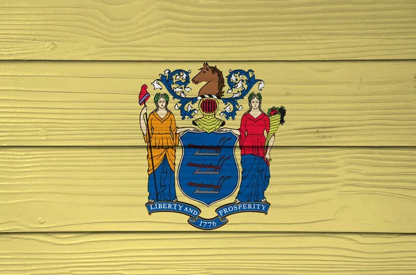 Color Bandera Nueva Jersey Pintado Fondo Pared Hoja Cemento Fibra — Foto de Stock