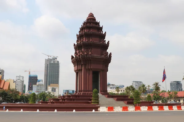 Phnom Penh Camboya Febrero 2019 Monumento Independencia Fue Construido 1958 — Foto de Stock