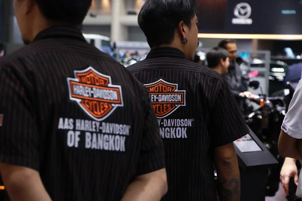 Bangkok Thaiföld 2018 Április Harley Davidson Logójele Thailand International Motor — Stock Fotó