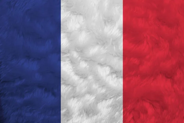 Towel Fabric Pattern Flag France Crease French Flag Background Vertical — Stock Photo, Image