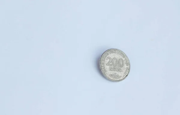 Deux Cents Vietnam Dong Coin Vnd Sur Fond Blanc Concept — Photo