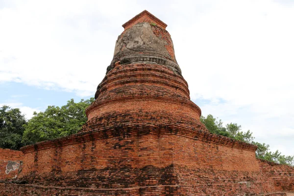 Kleine Stoepa Naast Belangrijkste Pagode Ruïnes Van Oude Resten Bij — Stockfoto