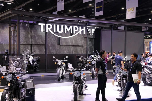 Bangkok Thaiföld Április 2018 Triumph Motorkerékpár Stand Bangkok International Motor — Stock Fotó