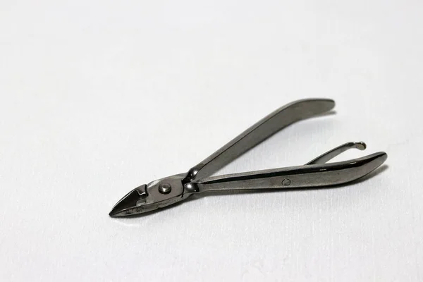 Heavy Duty Toe Nail Clippers Sobre Fondo Blanco Tijeras Acero —  Fotos de Stock