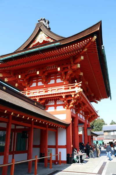 Fushimi Kyoto Japón Noviembre 2017 Entrada Puerta Fushimi Inari Taisha — Foto de Stock